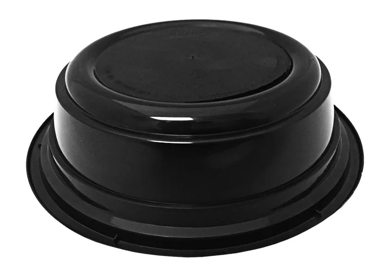 16 oz. Round Black 6" Container With Lid Combo 150/CS