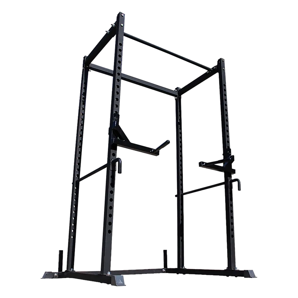 Adjustable Steel Power Rack Squat Cage with Chin-Up Bar