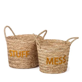 Basket Set of 2 Messy Stuff