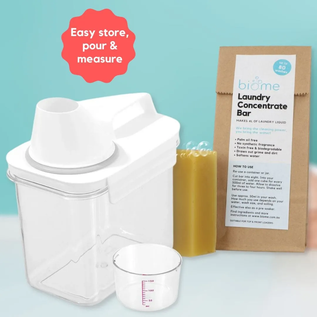 Biome Laundry Concentrate Bar & Dispenser Container Bundle