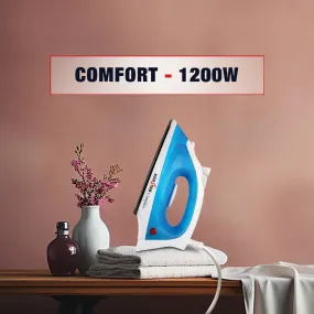 COMFORT 1200W Steam Iron, with Temperature Control Knob