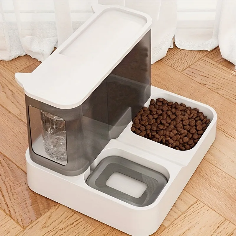 Convenient 2in1 Pet Feeder Automatic Food and Water Dispenser