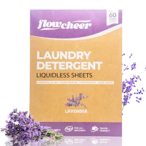 Flowcheer Laundry Detergent Sheets - 30 Sheets - Lavender Fragrance