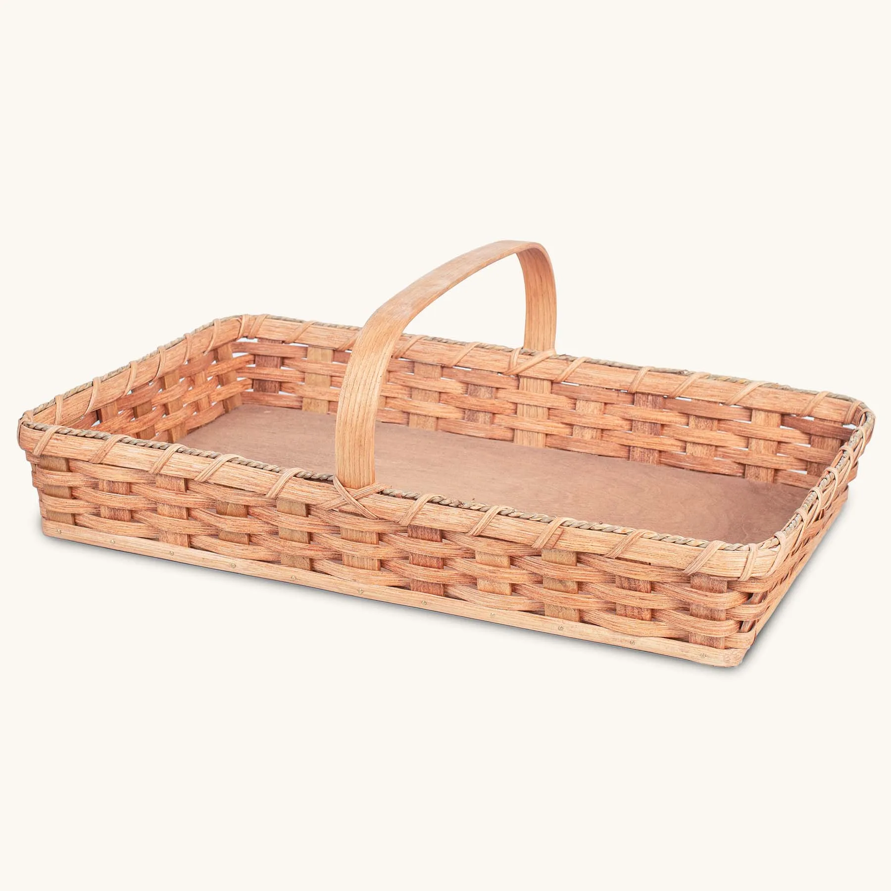 Flower Gathering Basket | Amish Woven Wicker French Style Basket