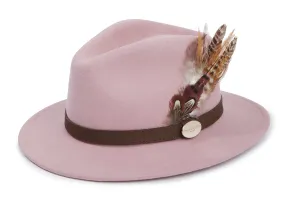 Hicks & Brown Suffolk Fedora - Side Gamebird Feather