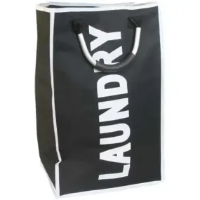 JVL Large Polyester Single Laundry Pop Up Bag - Black