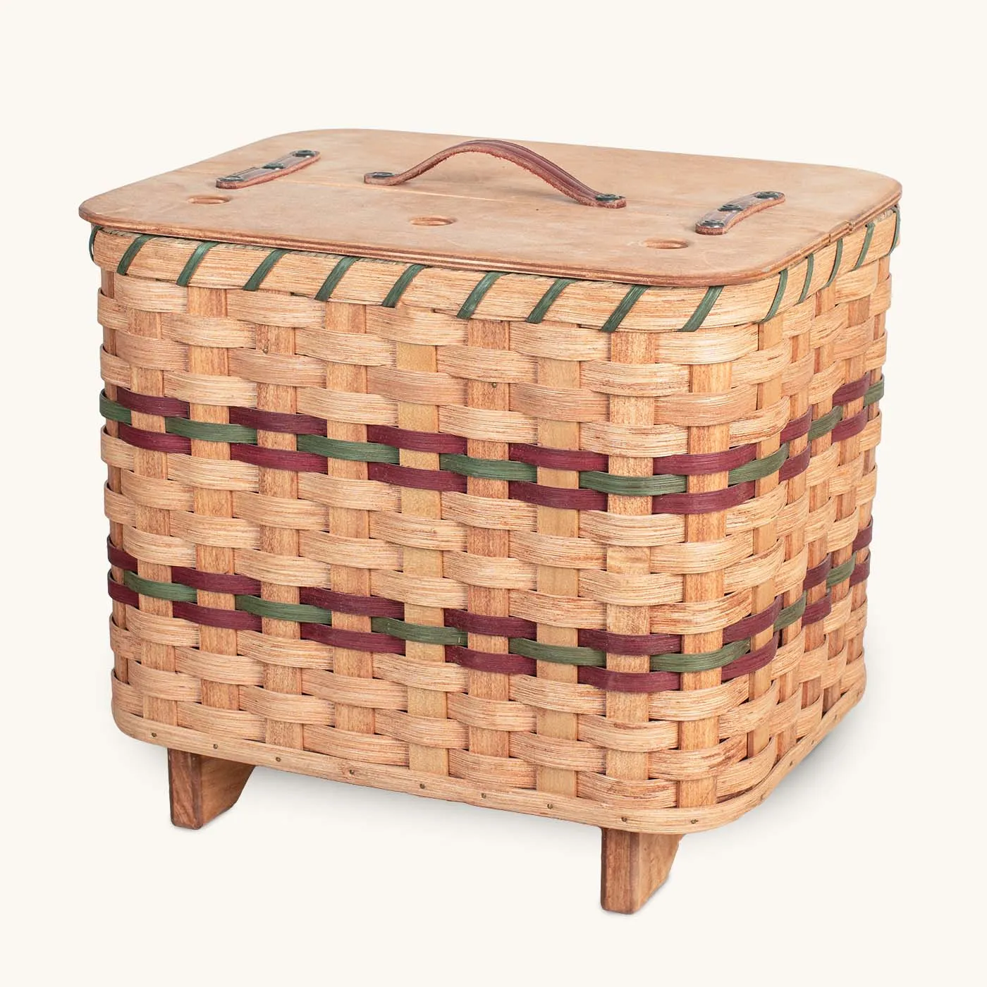 Knitting Basket | Amish Wicker Yarn Storage & Organizer