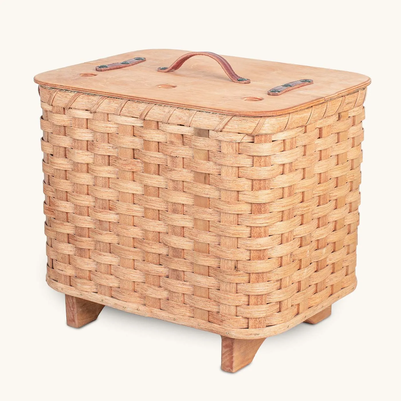 Knitting Basket | Amish Wicker Yarn Storage & Organizer