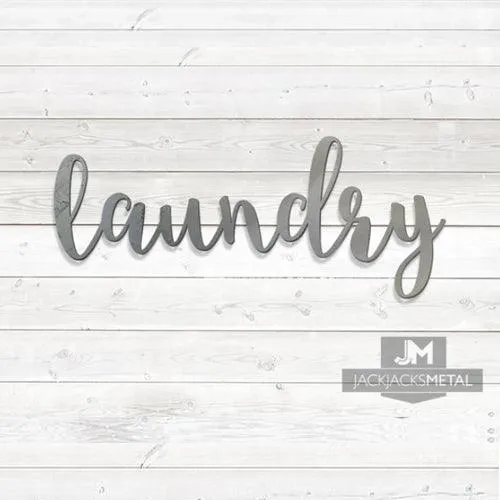 Laundry Word Wall Art Sign