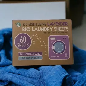 Lavender Bio Laundry Detergent Sheets (60) by Eco Green Living