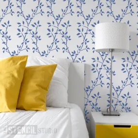 Leaf Trellis Repeat Pattern Stencil