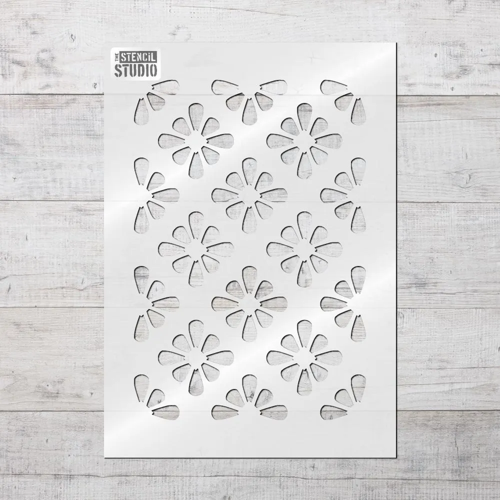 Montana Flower Pattern Repeat Stencil