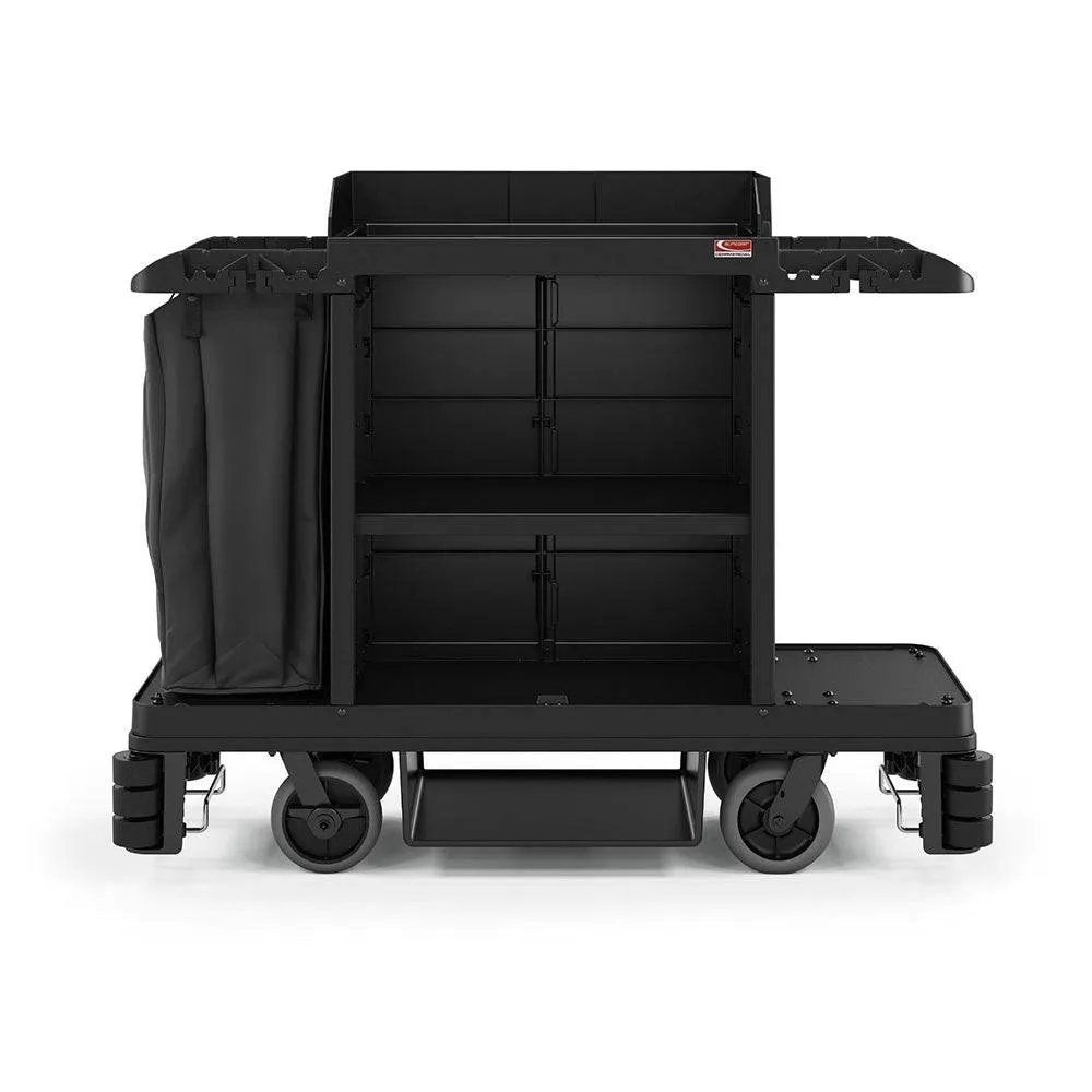 Premium Housekeeping Cart, Black