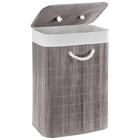 Rectangular Bamboo Basket Grey