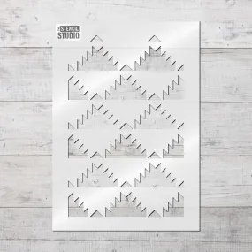 Sawtooth Pattern Stencil