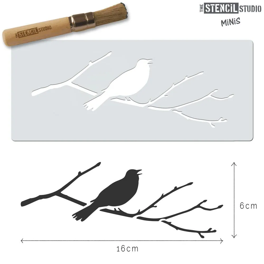 Stencil MiNiS - Blackbird Branch - 20% off 4 