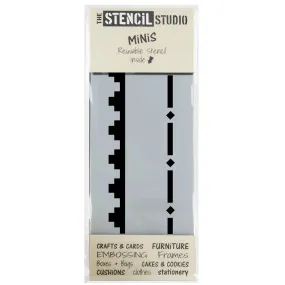 Stencil MiNiS - Two Small Borders - 20% off 4 