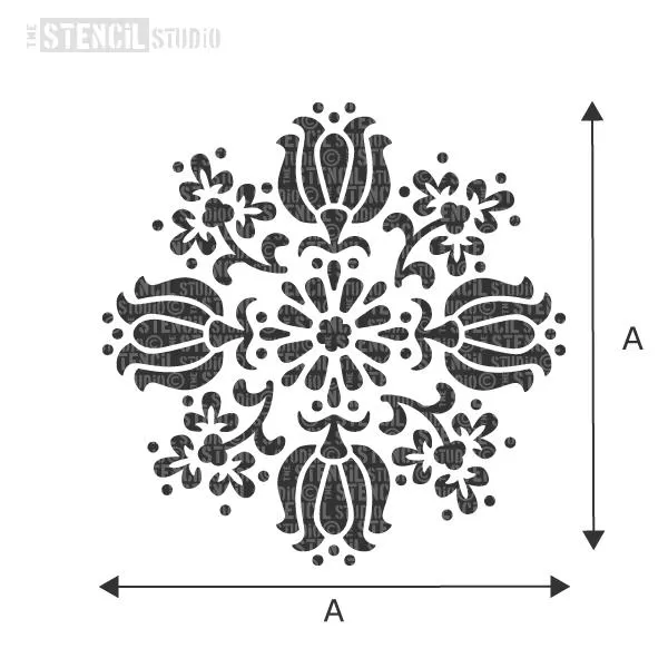 Tulip Medallion Stencil