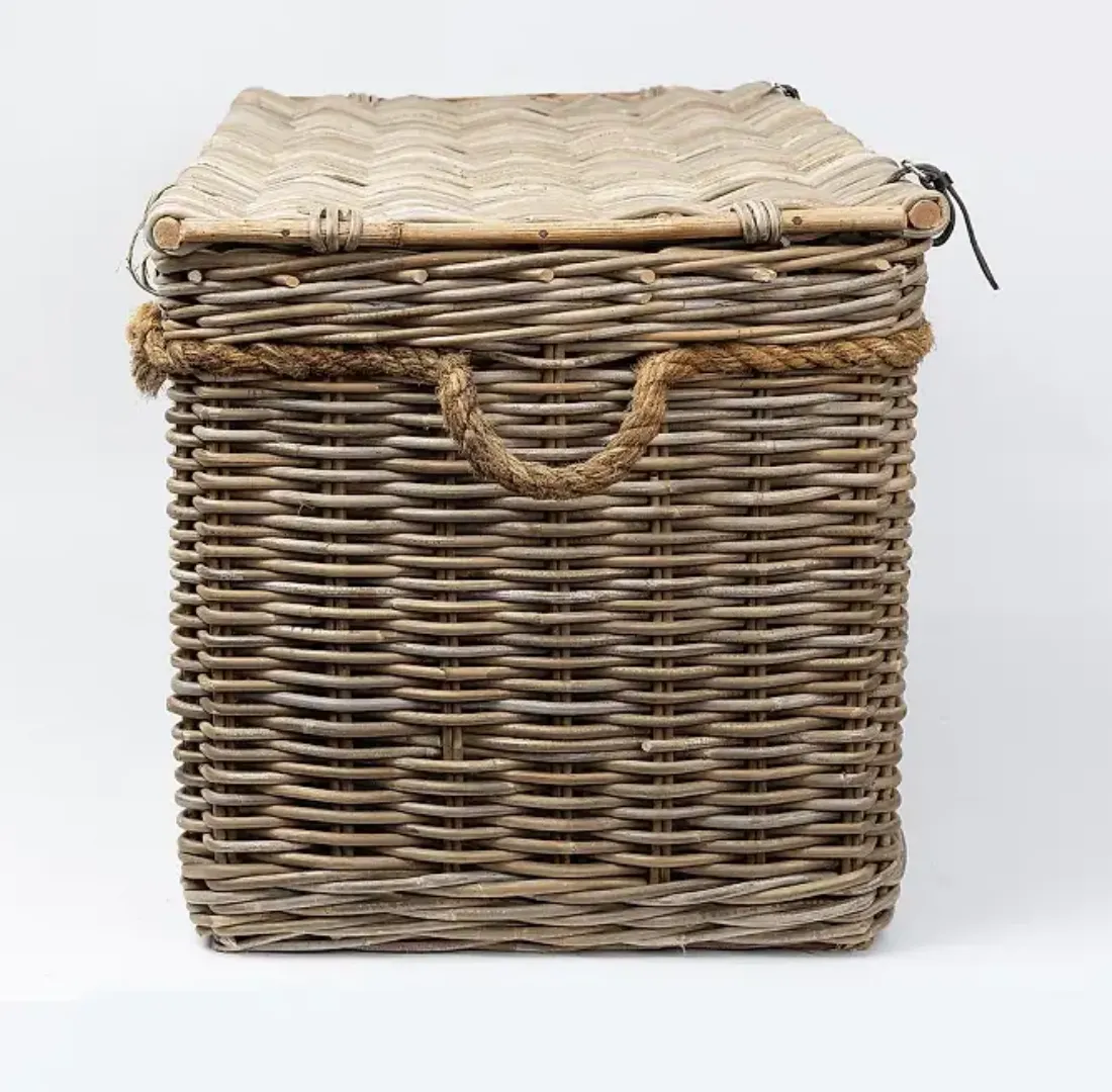 Wicker Blanket Basket Large