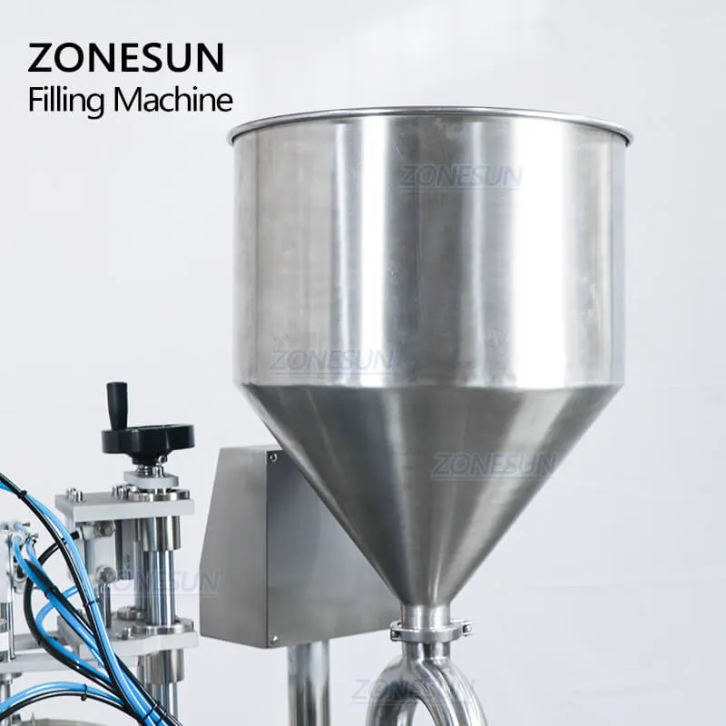 ZONESUN Rotary 4 In 1 Automatic Essential Oil Vial Bottle Filling And Capping Machines